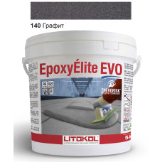 Эпоксидная затирка Litokol Epoxyelite EVO c.140 двухкомпонентная чёрный графит 5 кг (EEEVONGR0005)