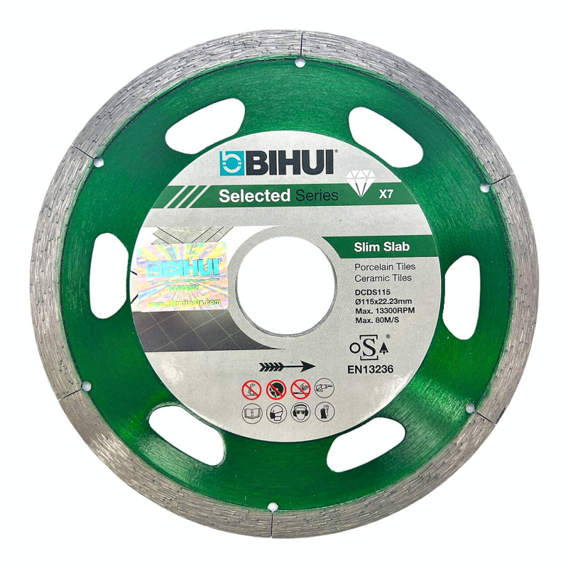 Диск алмазный Ø 115 мм для керамогранита и керамики BIHUI B-SLIM (DCDS115)