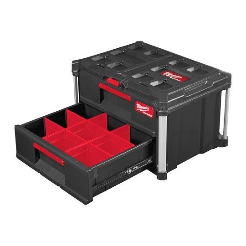 Ящик для інструментів з 2 висувними відсіками MILWAUKEE PACKOUT DRAWER BOX (4932472129)