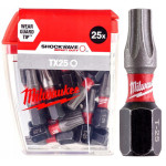 Биты MILWAUKEE SHOCKWAVE TX25 25 мм (25 шт) (4932430880) – Фото №1