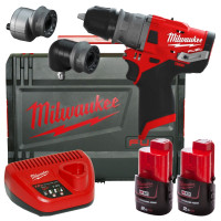 Дрель-шуруповерт аккумуляторная MILWAUKEE, M12 FPDX-202X, 37Нм (4933464136)