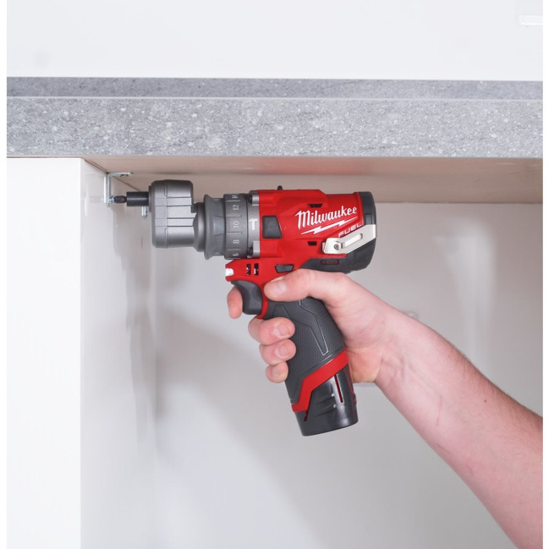 Дрель-шуруповерт аккумуляторная MILWAUKEE, M12 FPDX-202X, 37Нм (4933464136)