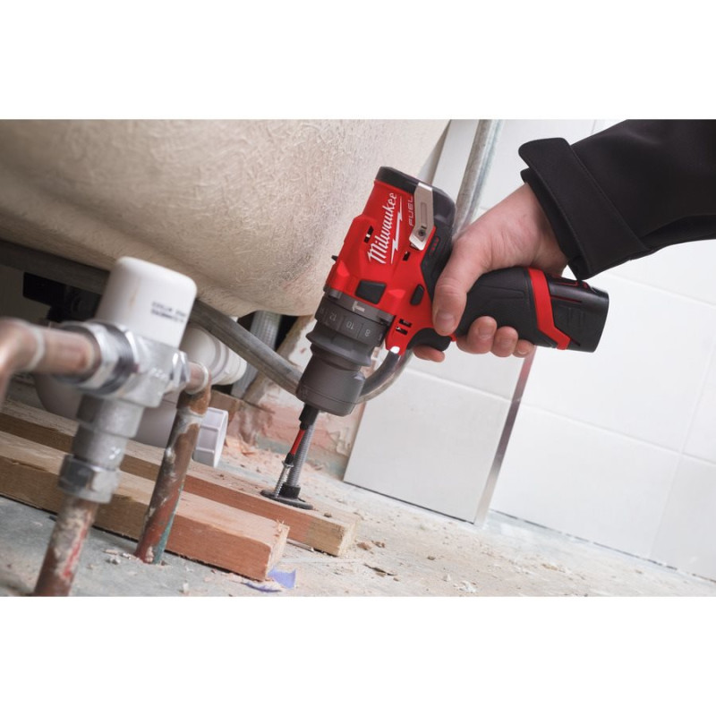 Дрель-шуруповерт аккумуляторная MILWAUKEE, M12 FPDX-202X, 37Нм (4933464136)