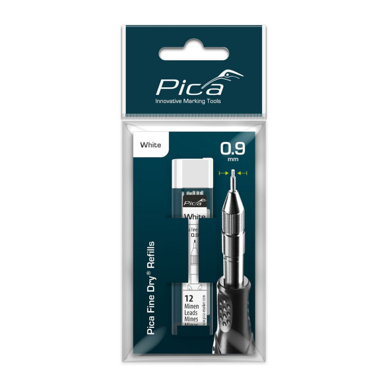 Запасные стержни PICA 7032/SB Fine Dry белые 0,9 мм, 12 шт. (7032/SB)
