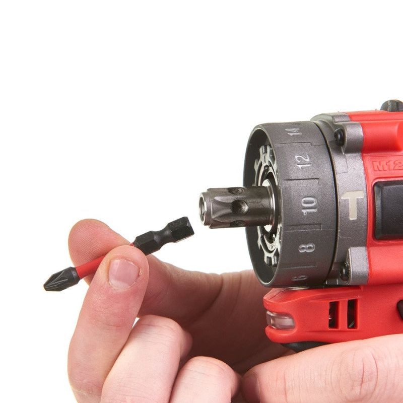 Дрель-шуруповерт аккумуляторная MILWAUKEE, M12 FPDX-202X, 37Нм (4933464136)