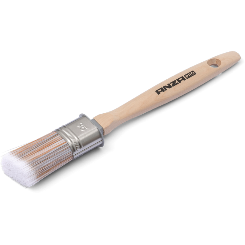 Пензель овал Anza Super Angled Oval Brush Wood Ø 35 мм (234635)