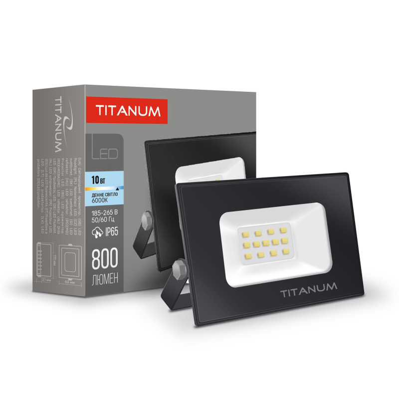 Светодиодный прожектор TITANUM TLF106 10W 6000K