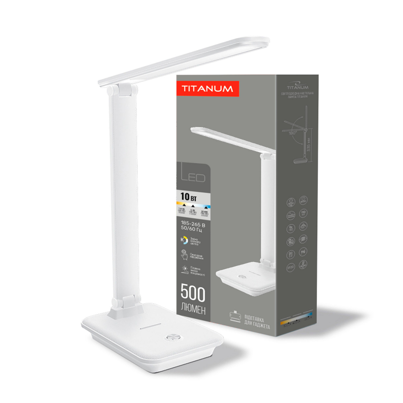 Лампа настольная LED TITANUM 10W 3000-6500K (TLTF-009W)