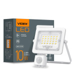LED прожектор VIDEX F2e 10W 5000K з датчиком руху та освітленості – Фото №1