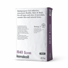 Клей для плитки Kerakoll H40 Icon, 20 кг, серый (82685)