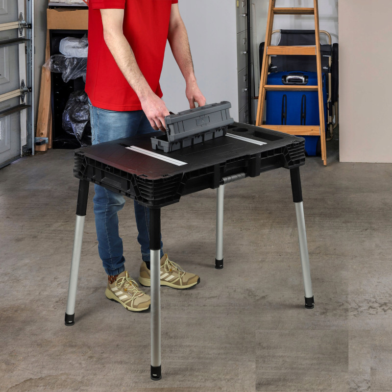 Стіл верстак мобільний Keter Jobmade ROC 450 кг (KTRSV2)