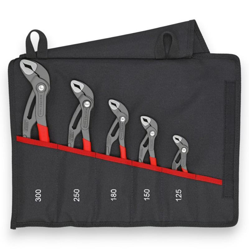 Набір кліщів переставних KNIPEX Cobra, 125–300 мм у сумці, 5 шт (00 19 55 S5)