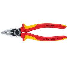 Плоскогубцы KNIPEX VDE диэлектрические Ø13,0 мм, 200мм (03 06 200)