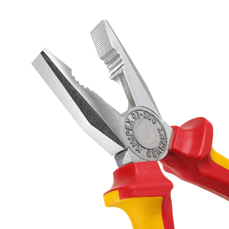 Плоскогубцы KNIPEX VDE диэлектрические Ø13,0 мм, 200мм (03 06 200)