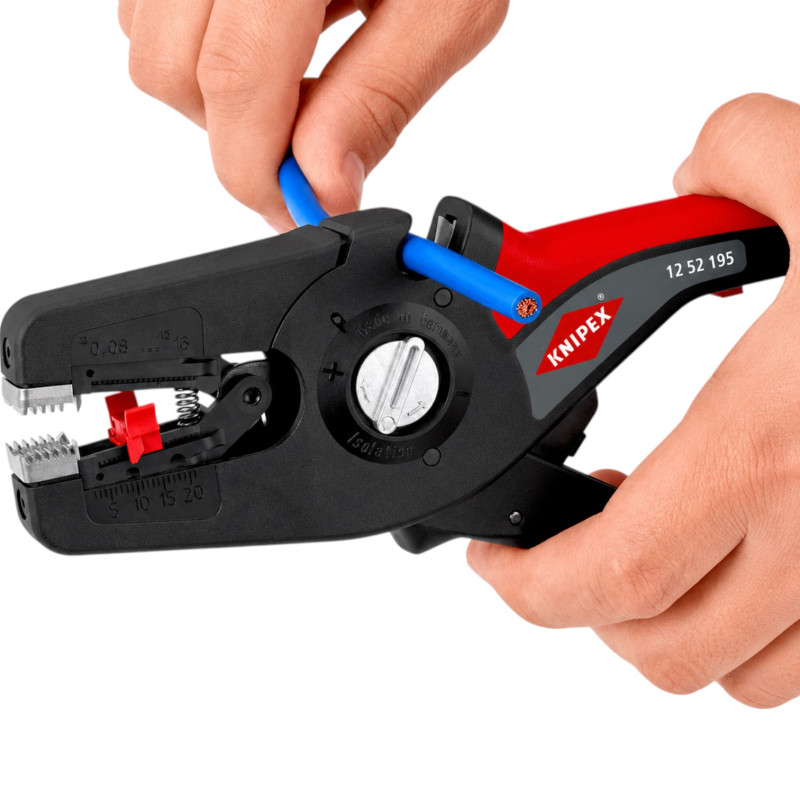 Стриппер KNIPEX PreciStrip для снятия изоляции 0,08–16 мм² (12 52 195)