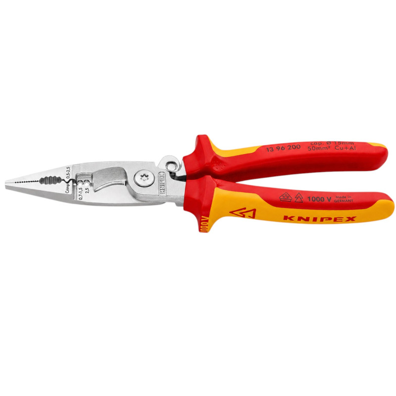 Багатофункціональні кліщі KNIPEX з пружиною 200мм (13 96 200)