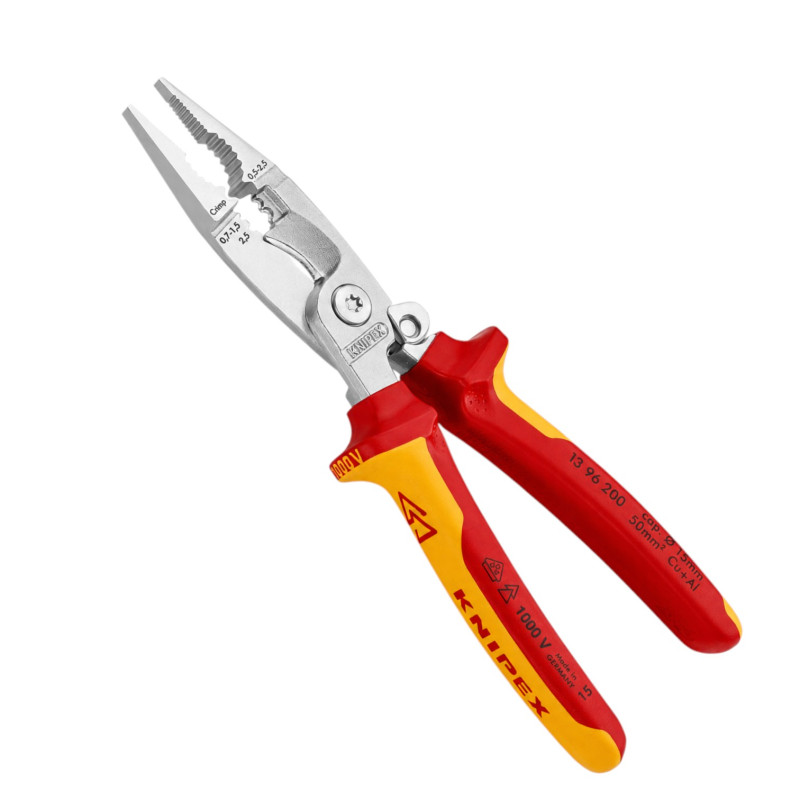 Багатофункціональні кліщі KNIPEX з пружиною 200мм (13 96 200)