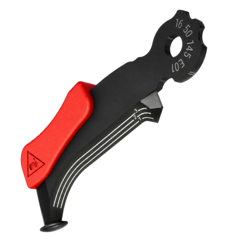 Ніж KNIPEX з п’яткою для зняття ізоляції кабелів (16 50 145 SB)