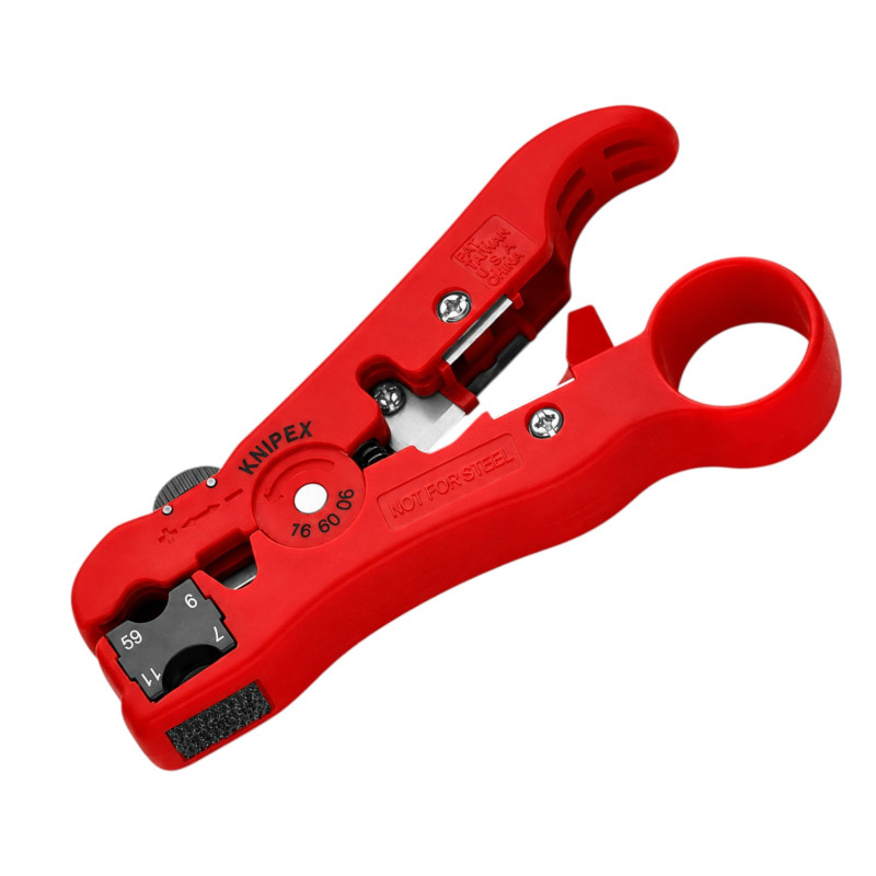 Стріпер KNIPEX для коаксіальних і дата-кабелів RG 59/6/7/11 (16 60 06 SB)