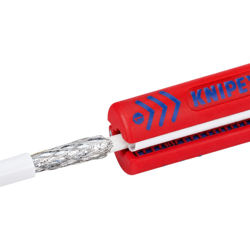Стриппер KNIPEX для снятия изоляции, Ø4,8–7,5мм, 100мм (16 60 100 SB)