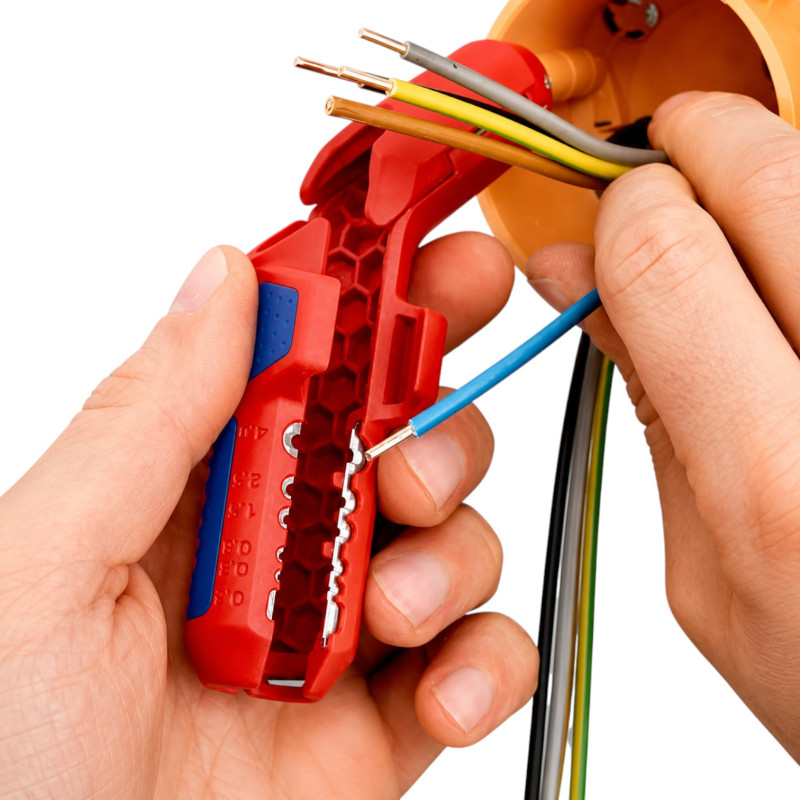 Стриппер KNIPEX ErgoStrip для снятия изоляции, Ø8–13мм, 135мм (16 95 01 SB)