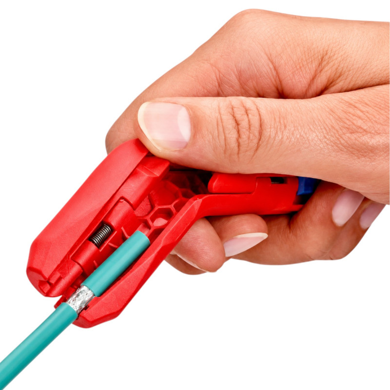 Стриппер KNIPEX ErgoStrip для снятия изоляции, Ø8–13мм, 135мм (16 95 01 SB)