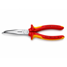 Круглогубцы плоские KNIPEX VDE с режущей кромкой изогнутые (26 26 200)