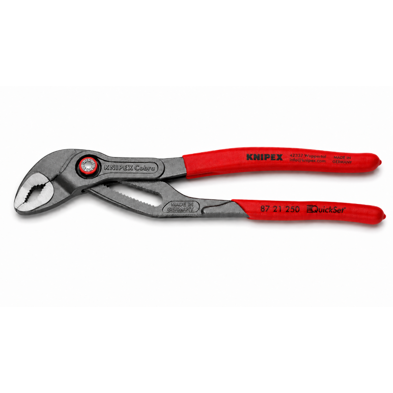 Клещи сантехнические переставные KNIPEX Cobra QuickSet (87 21 250)