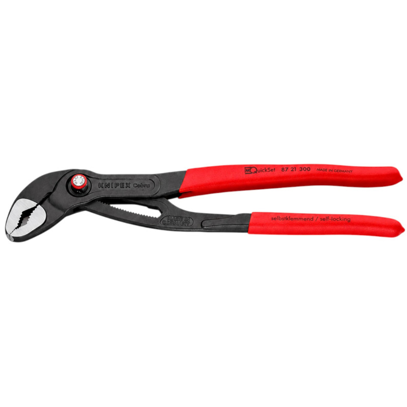 Кліщі переставні KNIPEX Cobra QuickSet, Ø70мм, 300мм (87 21 300)