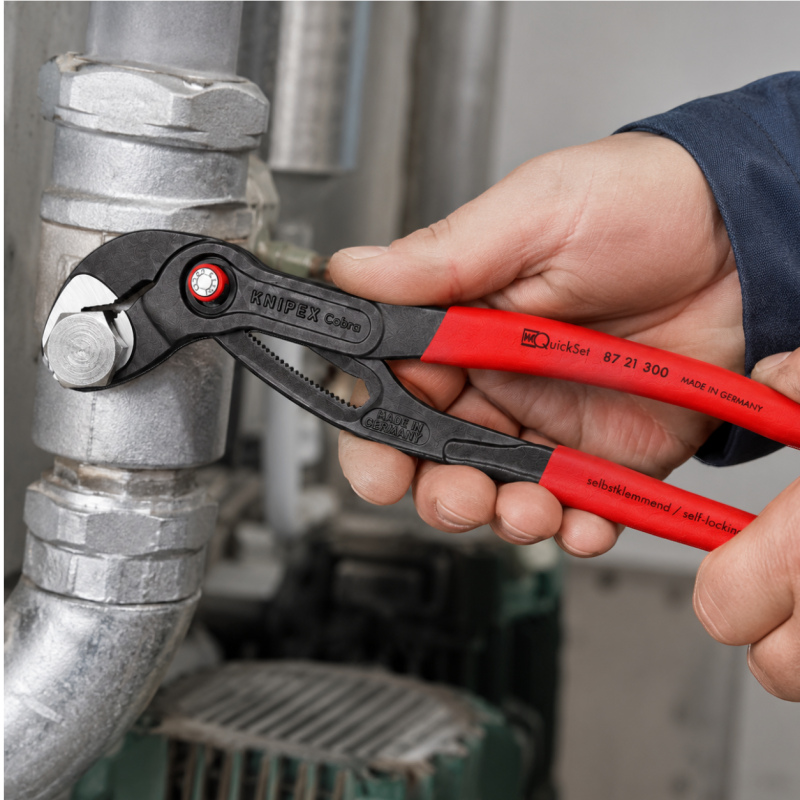 Кліщі переставні KNIPEX Cobra QuickSet, Ø70мм, 300мм (87 21 300)