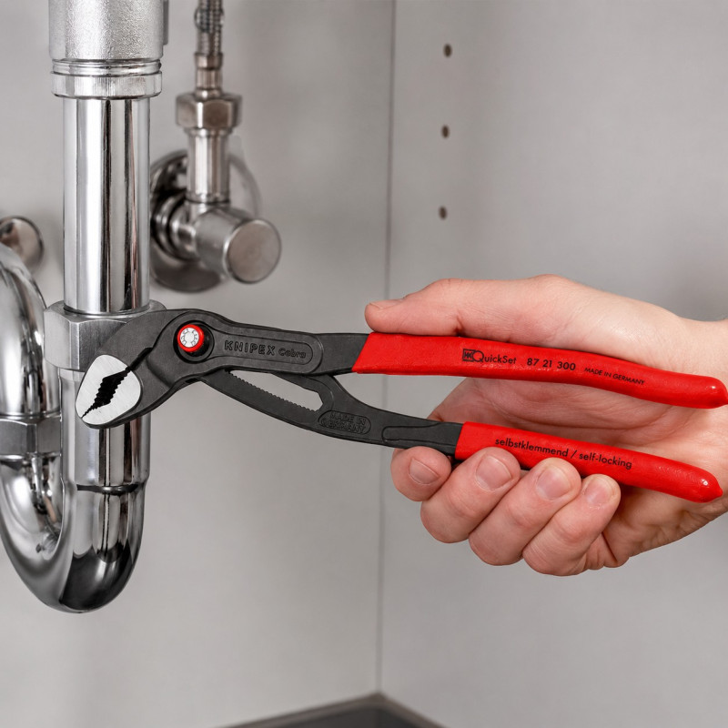 Кліщі переставні KNIPEX Cobra QuickSet, Ø70мм, 300мм (87 21 300)