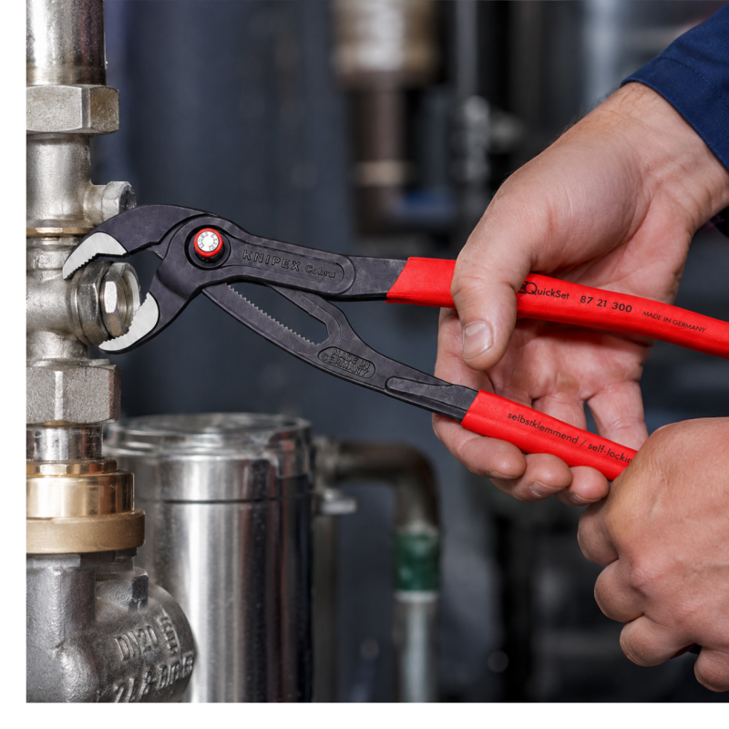 Кліщі переставні KNIPEX Cobra QuickSet, Ø70мм, 300мм (87 21 300)
