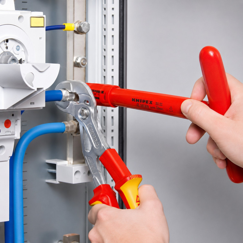 Кліщі переставні KNIPEX VDE Cobra діелектричні Ø50мм, 250мм (87 26 250)