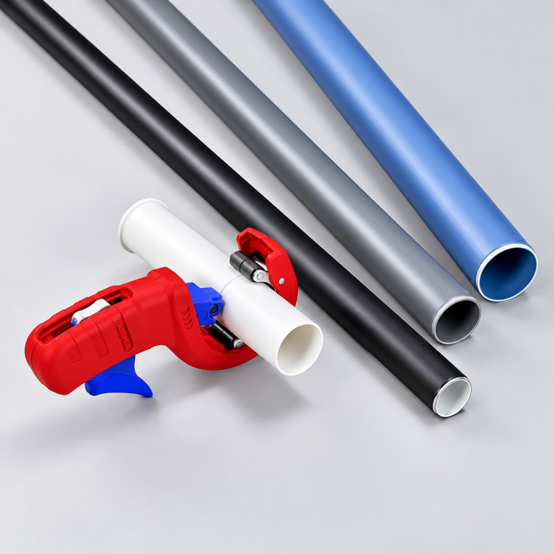 Труборез KNIPEX DP50, для ПВХ труб Ø32/40/50 мм, до 2,4 мм (90 23 01 BK)
