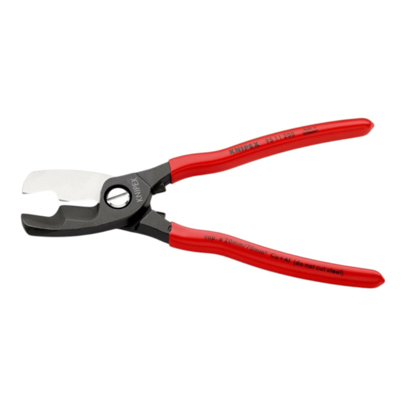 Ножницы для резки кабелей, Ø20мм/70мм², 200мм KNIPEX 95 11 200, фосфатированные (95 11 200)