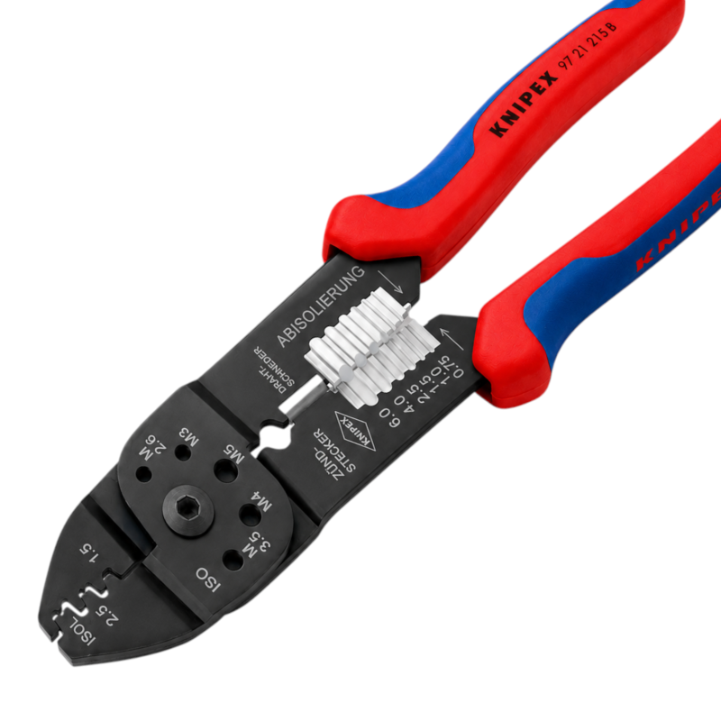 Кліщі KNIPEX для опресування та зачистки 230мм (97 21 215 B)