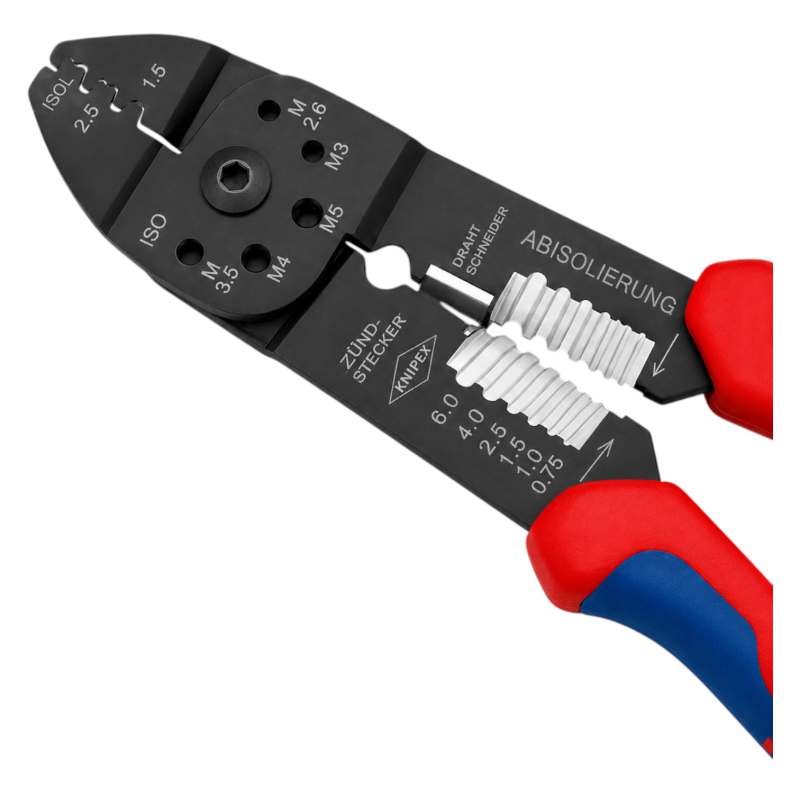 Кліщі KNIPEX для опресування та зачистки 230мм (97 21 215 B)