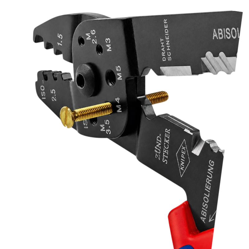 Кліщі KNIPEX для опресування та зачистки 230мм (97 21 215 B)