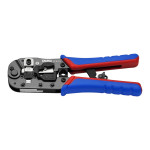Кримпер (клещи для обжима контактов) Knipex (для штекеров типа Western) (97 51 13 – Фото №1
