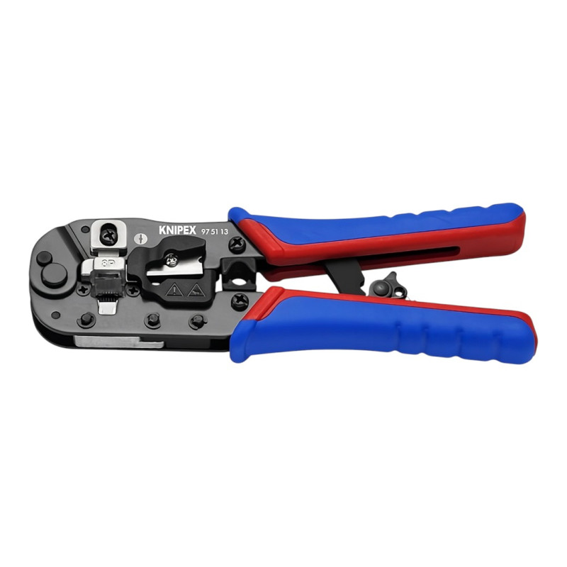 Кримпер (клещи для обжима контактов) Knipex (для штекеров типа Western) (97 51 13