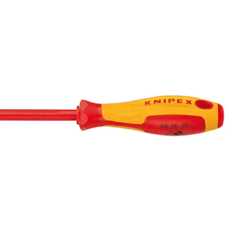 Отвертка диэлектрическая KNIPEX VDE, 0,6×3,5×100 мм (98 20 35 SL)
