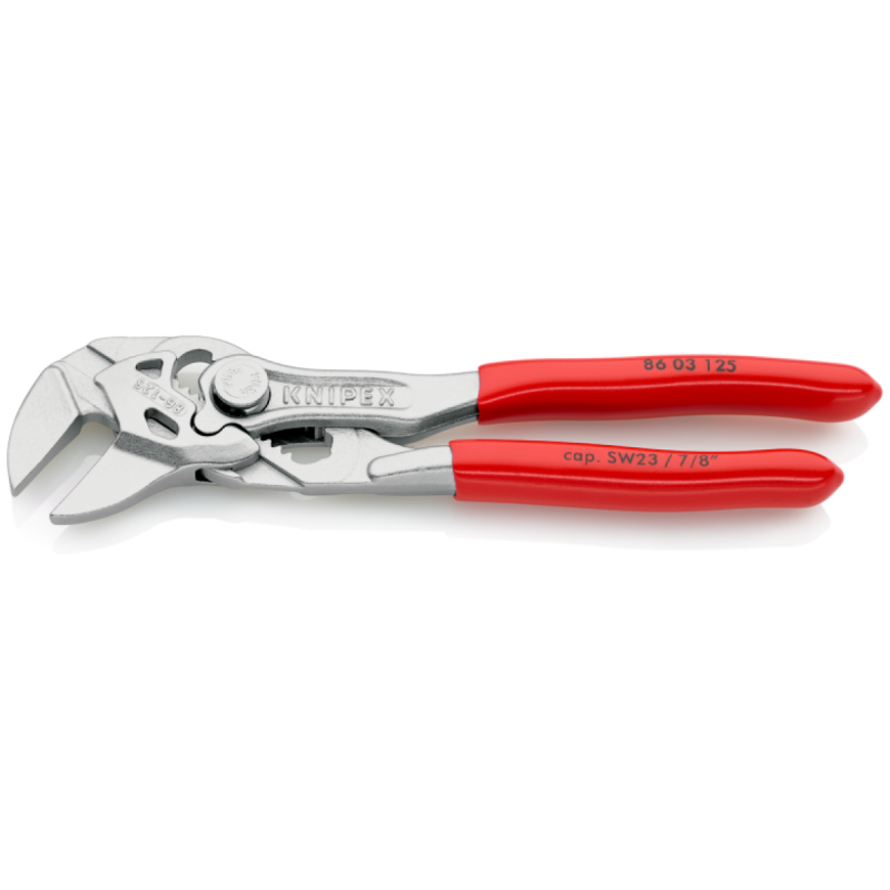 Переставні кліщі Knipex (хромовані), 125 мм (86 03 125)