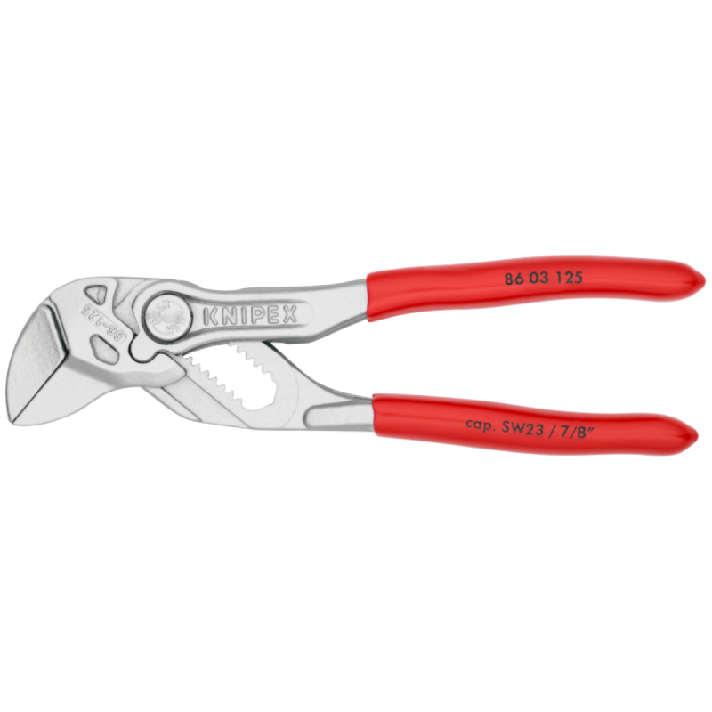 Переставні кліщі Knipex (хромовані), 125 мм (86 03 125)