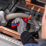 Нож с пяткой для снятия изоляции двухфункциональный KNIPEX (16 50 145 SB) – Фото №7