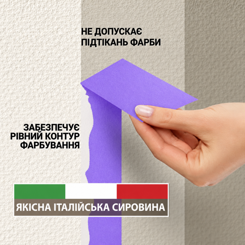 Малярна стрічка Mustang DELICATE LINE 36мм 50м фіолетова (ITWP3650L)
