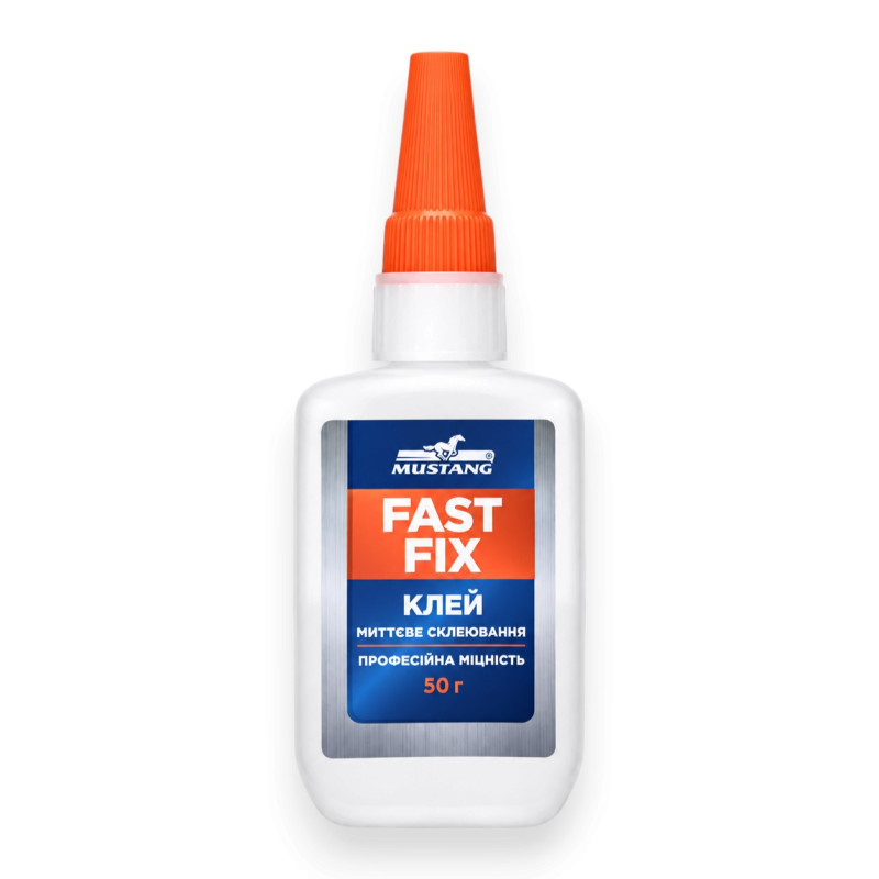 Клей двокомпонентний з активатором MUSTANG FAST FIX 200 мл + 50 г (MG28)