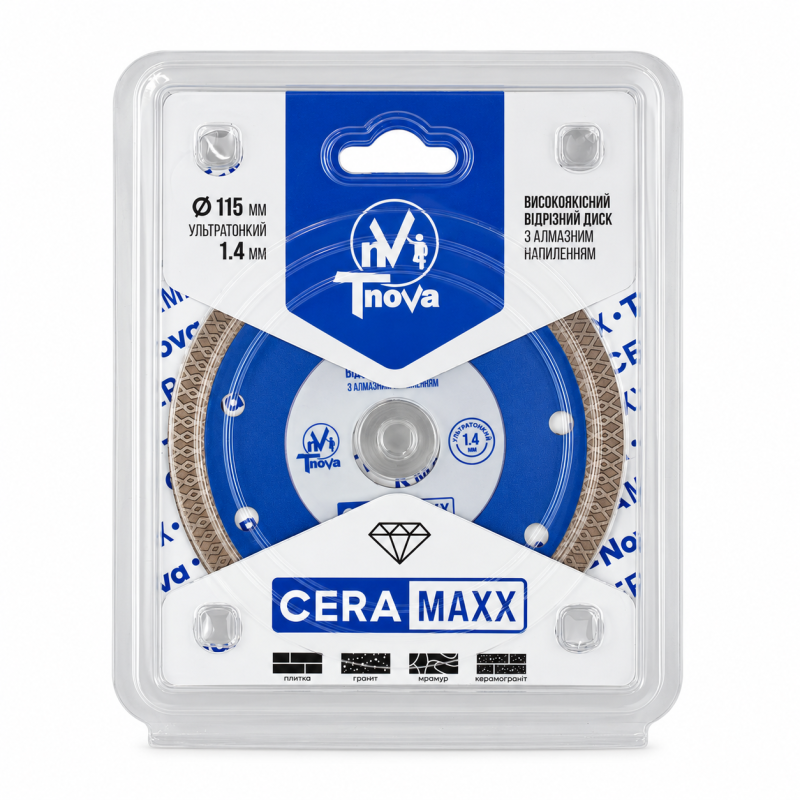 Диск відрізний T-Nova CERAMAXX 115×1,4×22,23 мм (60456704)