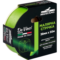 Малярная лента MUSTANG Da Vinci Green 38 мм × 50 м, зелёная (ITWP3850GN)