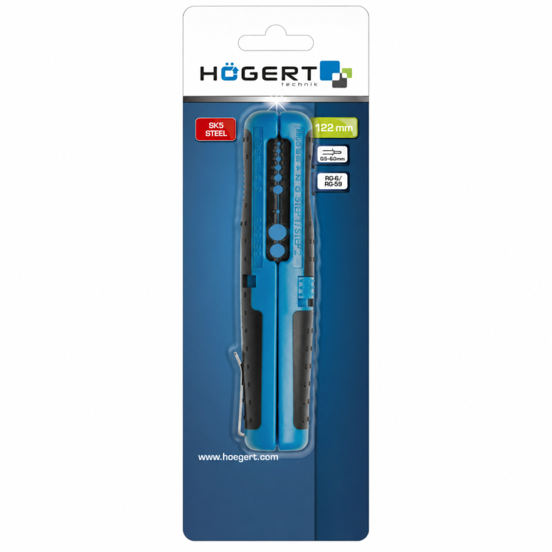 Инструмент для снятия изоляции 0,5–6,0 мм² HOEGERT (HT1P102)