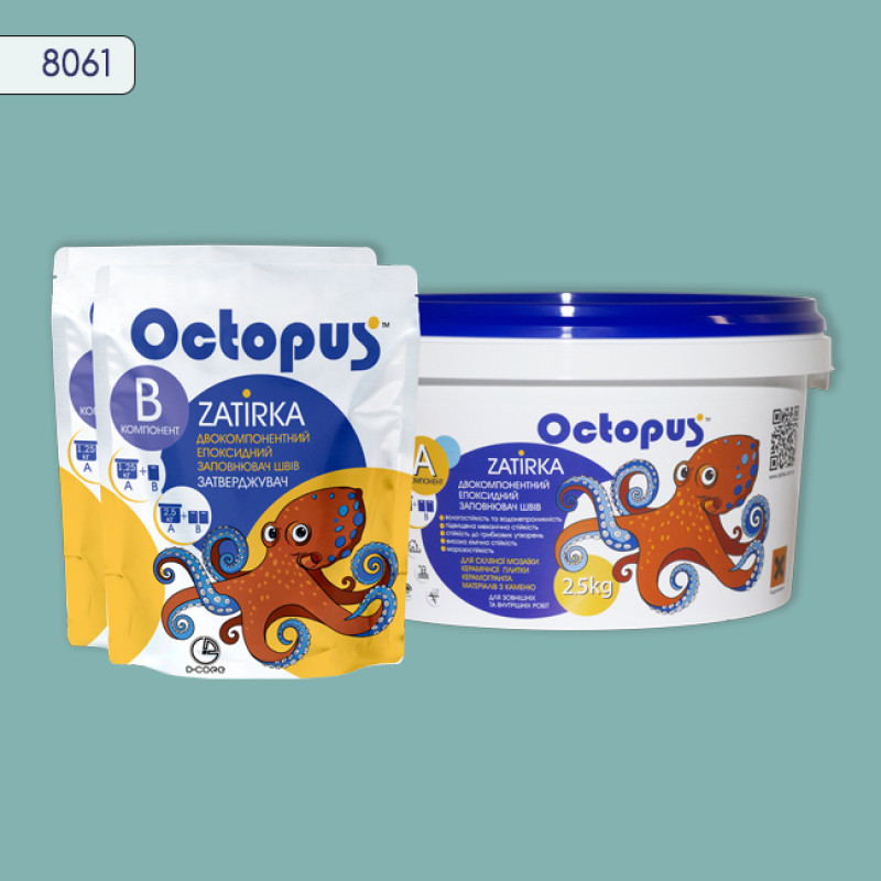 Епоксидна двокомпонентна  фуга Octopus Zatirka колір 8061 2,5 кг (8061-2)